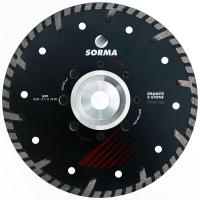 Алмазный отрезной круг TURBO NTP (TP) D230 мм, фланец 22,23 мм SORMA (Сорма)