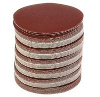 Круг абразивный шлифовальный на липучке Ø125 P100 (УПАКОВКА ПО 100ШТ)